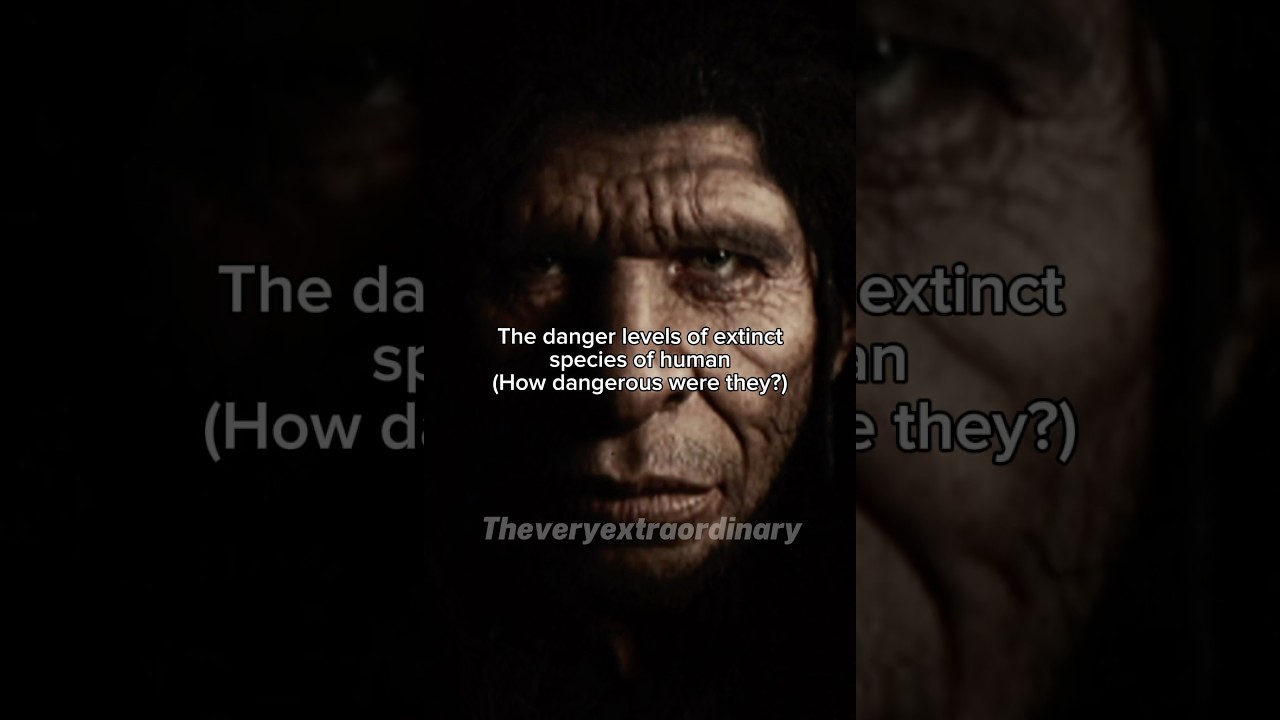 How dangerous was each species of extinct human #prehistoric #earlyhumans #extinct