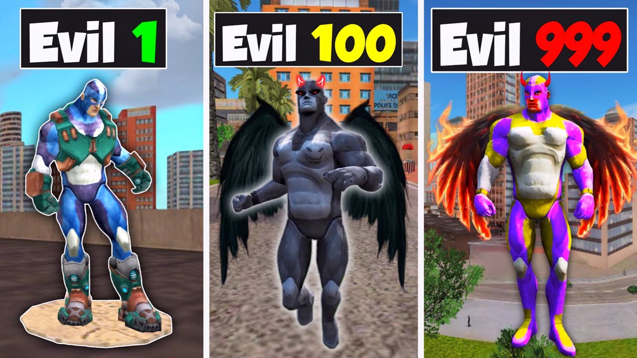 Rope hero become super Evil in gta 5 | rope hero vice town | rope hero