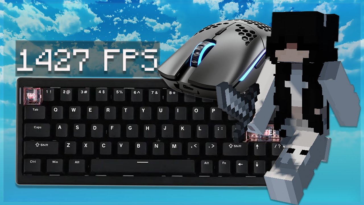 [1000+ FPS] Ultra Thocky Keyboard + Mouse ASMR Sounds | Hypixel Bedwars