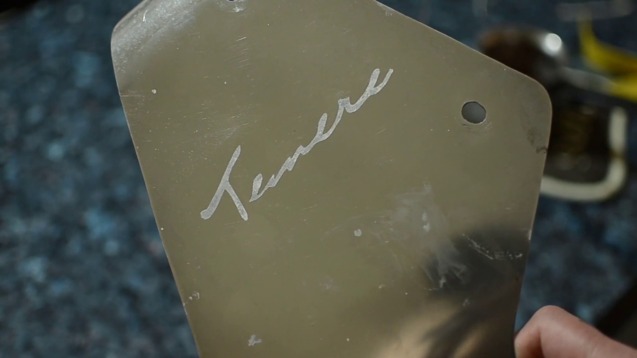 Aluminum electro-etching with saltwater