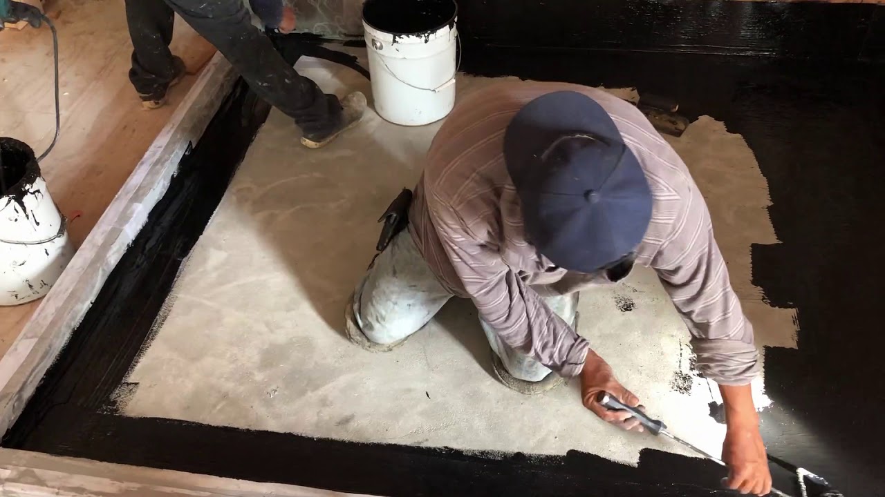 high end shower pan waterproofing