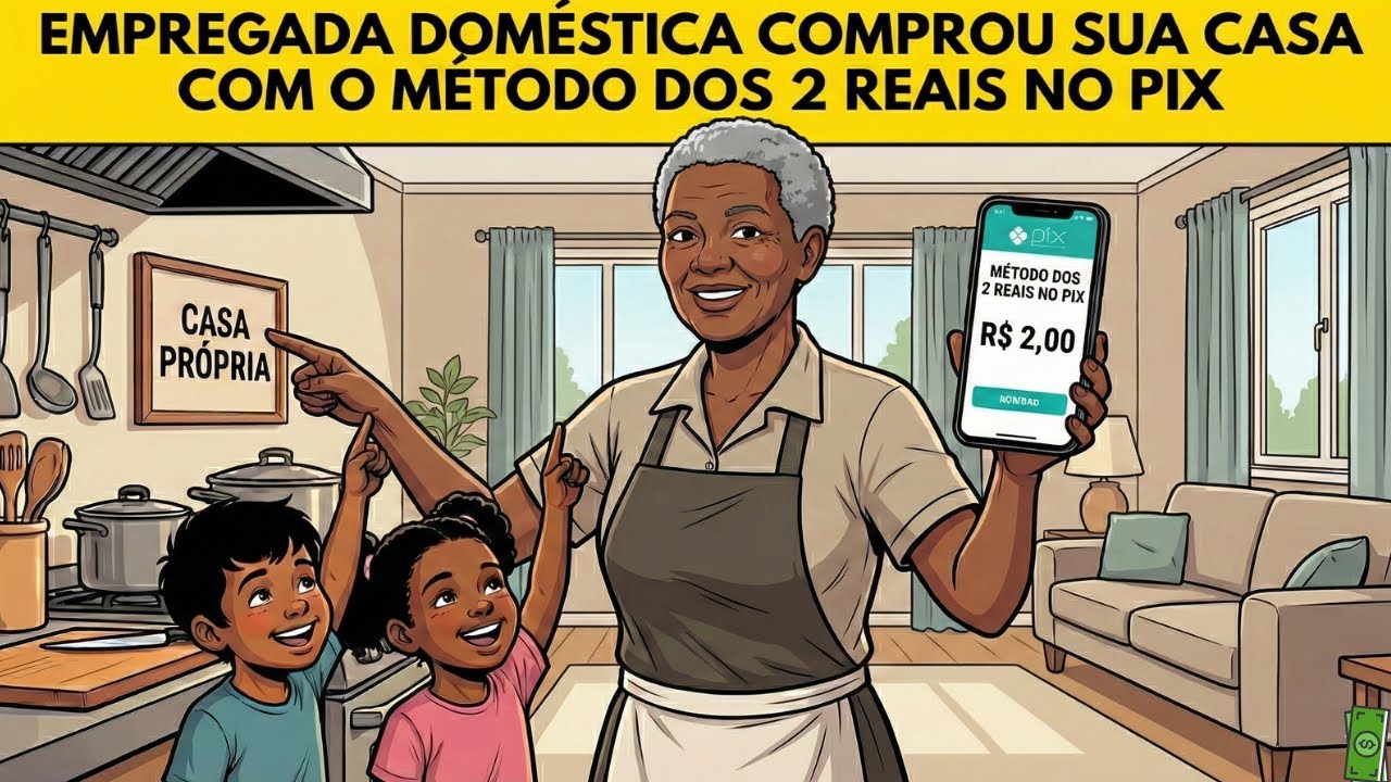 Como uma EMPREGADA DOMÉSTICA de 56 Anos usou o Método dos 2 REAIS no PIX e COMPROU sua Casa91