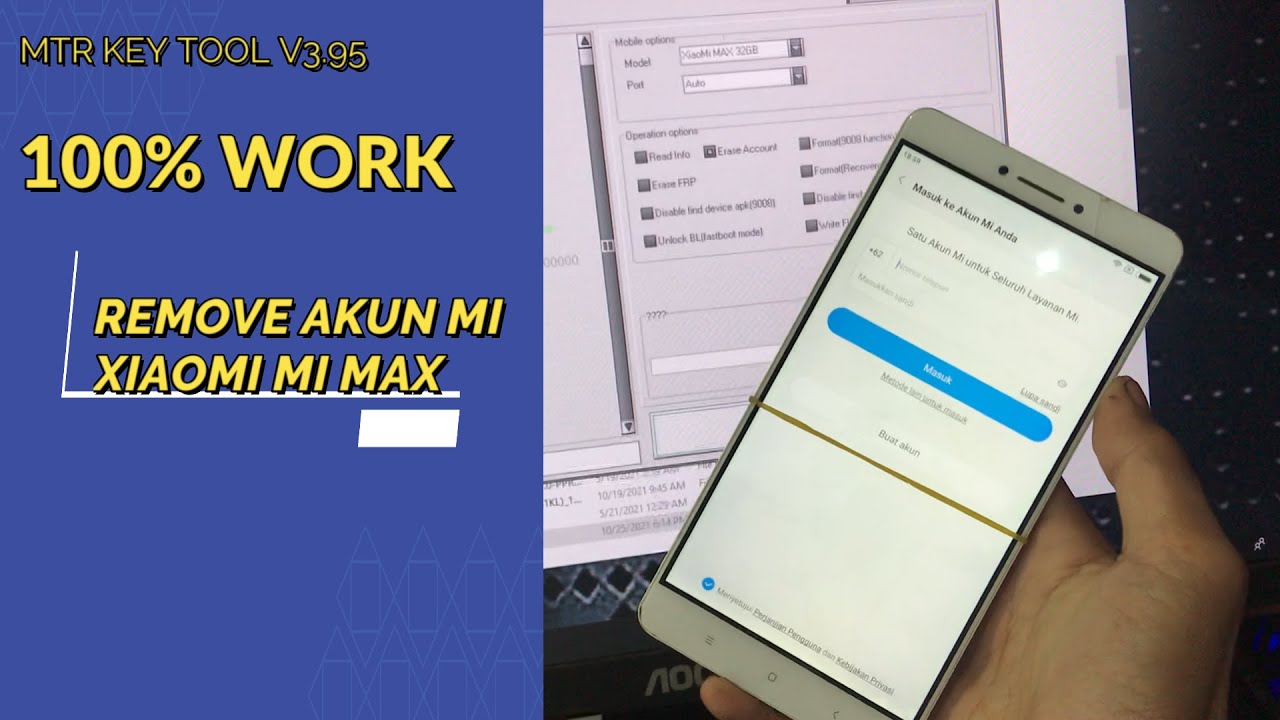 HAPUS AKUN MI XIAOMI MI MAX VIA MRT KEY TOOL