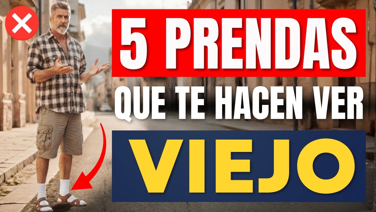 5 Prendas Que Te Hacen Ver VIEJO y RIDÍCULO (Tíralas Ya) | Moda Hombre 40+
