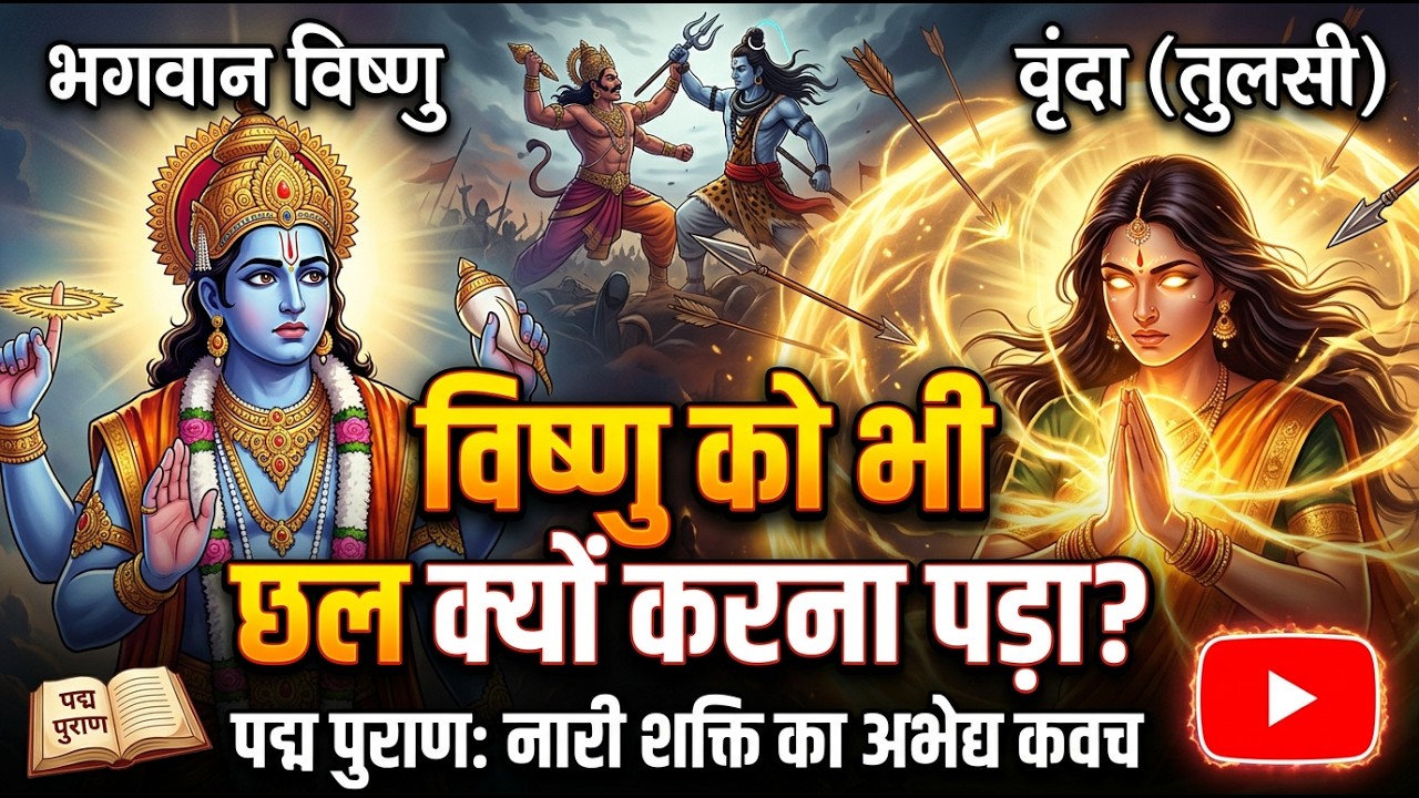 भगवान विष्णु को क्यों झुकना पड़ा | Understand True Feminine Power तुलसी की  कथा आपका नज़रिया बदल देगी