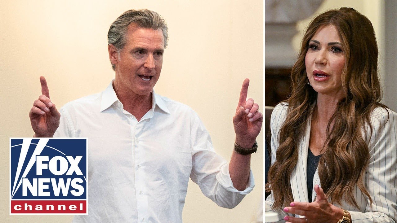 Noem puts Newsom on notice after SURGE in assaults against ICE: 'We're looking at you'