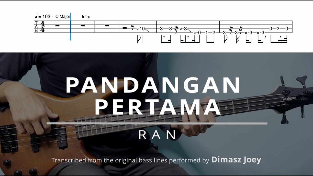 Pandangan Pertama - RAN - Bass Cover Tabs