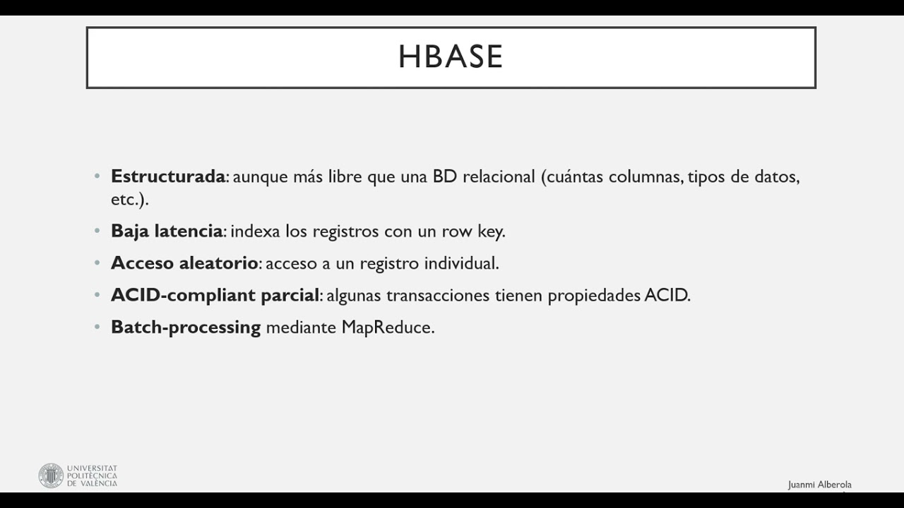 HBase |  | UPV