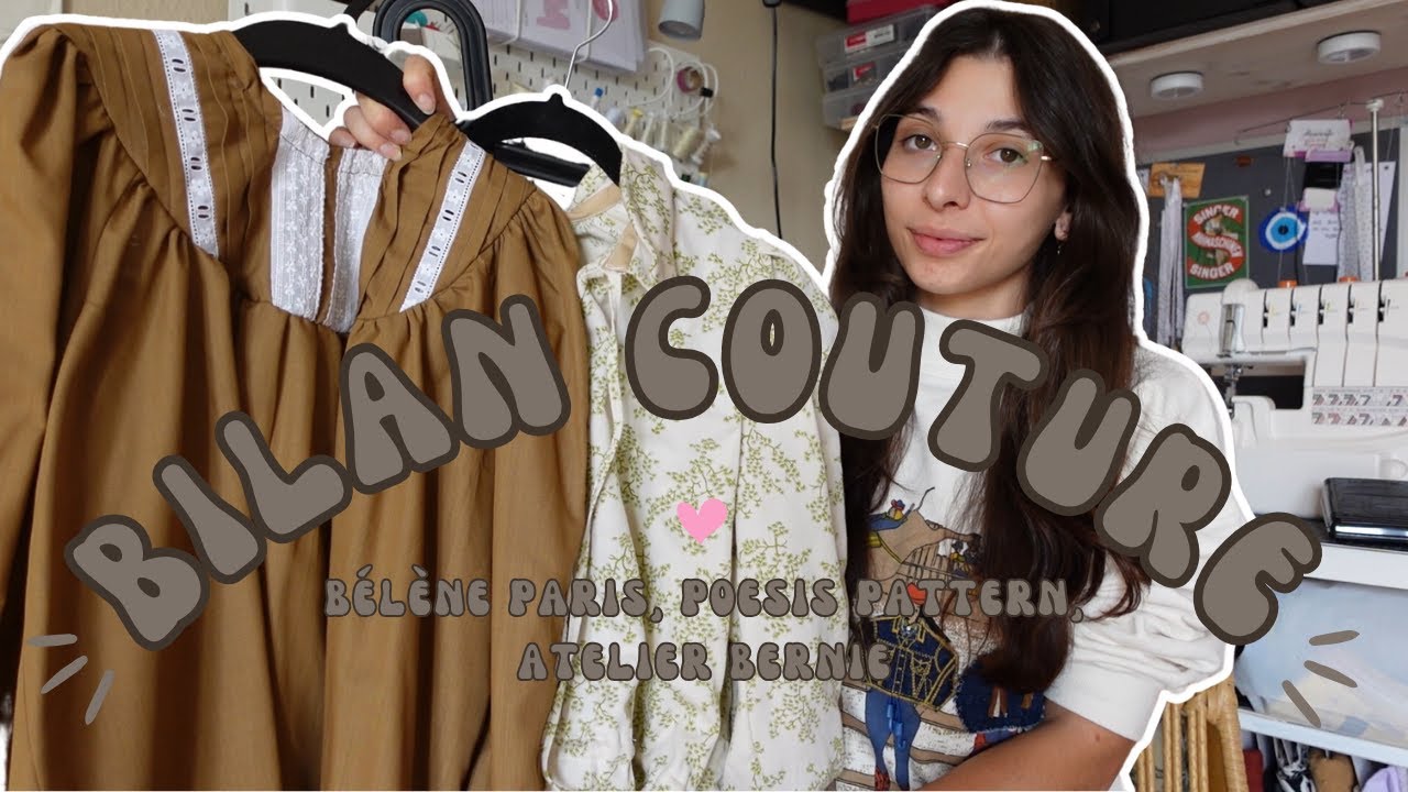 Bilan couture Septembre | Bélène Paris, Fibre Mood, Atelier Bernie & Poesis Pattern