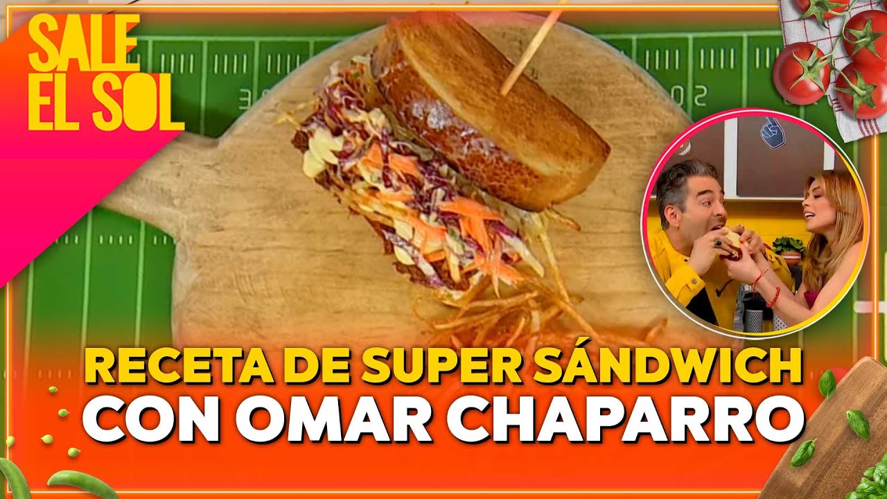 Receta de súper sándwich con Omar Chaparro y la chef Ingrid Ramos I Sale el Sol