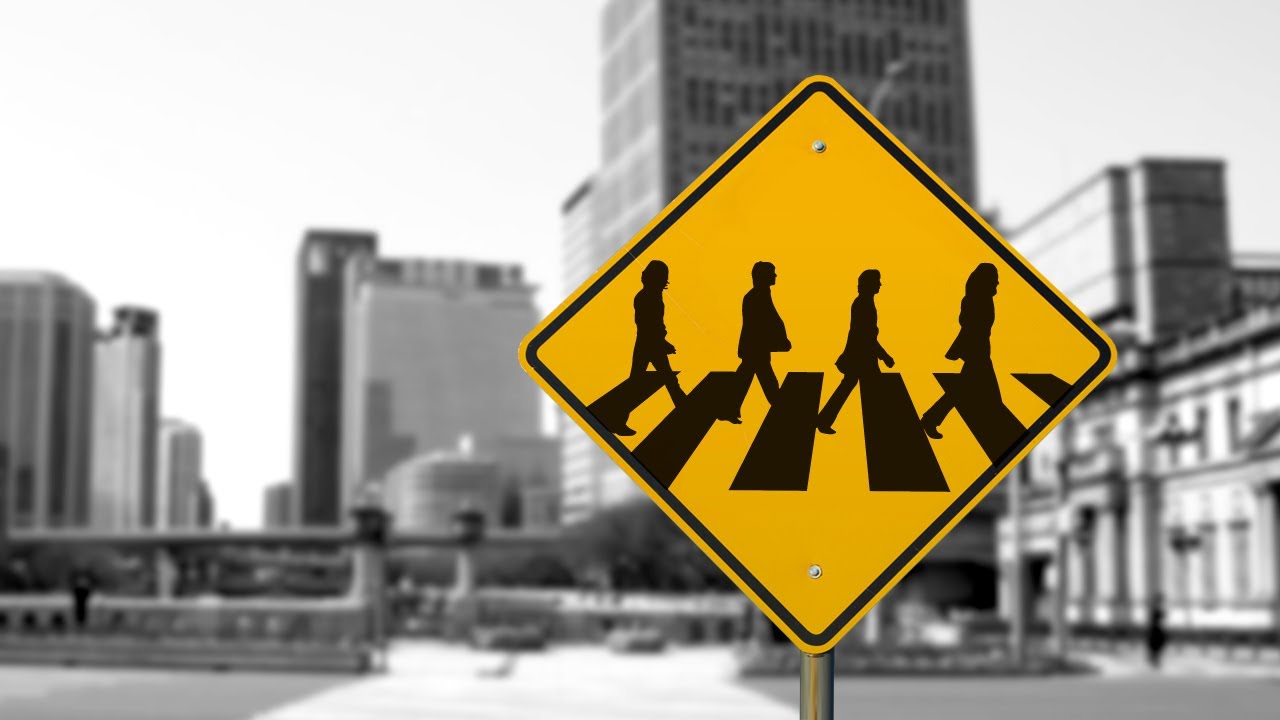 Abbey Road Safety Signs in Calcutta