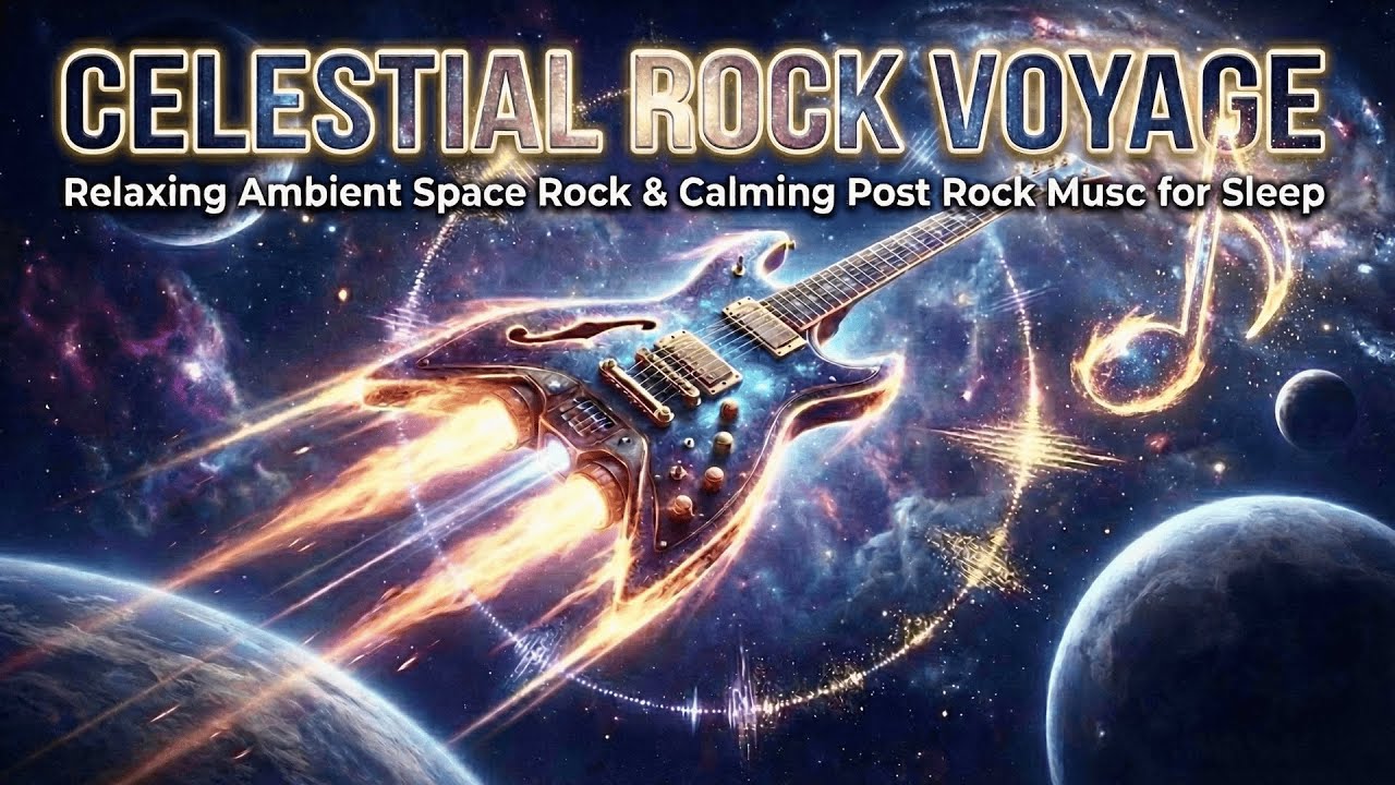 Celestial Rock Voyage | Relaxing Ambient Space Rock & Calming Post Rock Music for Sleep