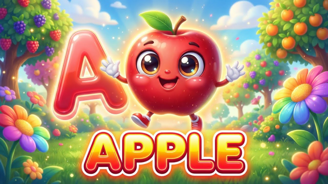 A for apple | अ से अनार | abcd | Abc phonics song nursery rhymes