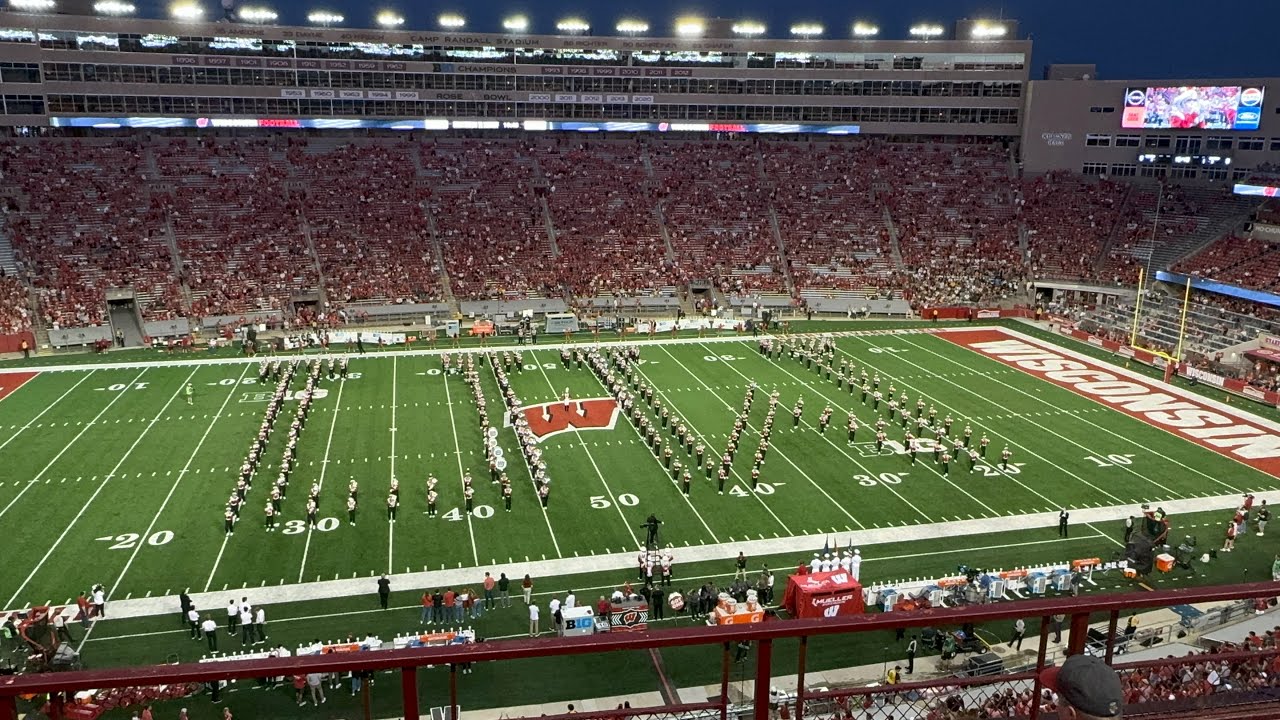 University of Wisconsin Marching Band: Run-On and Pregame: 8/30/24