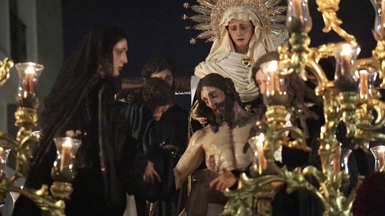 Salida de la Sagrada Mortaja Semana Santa Algeciras 2018 Viernes Santo