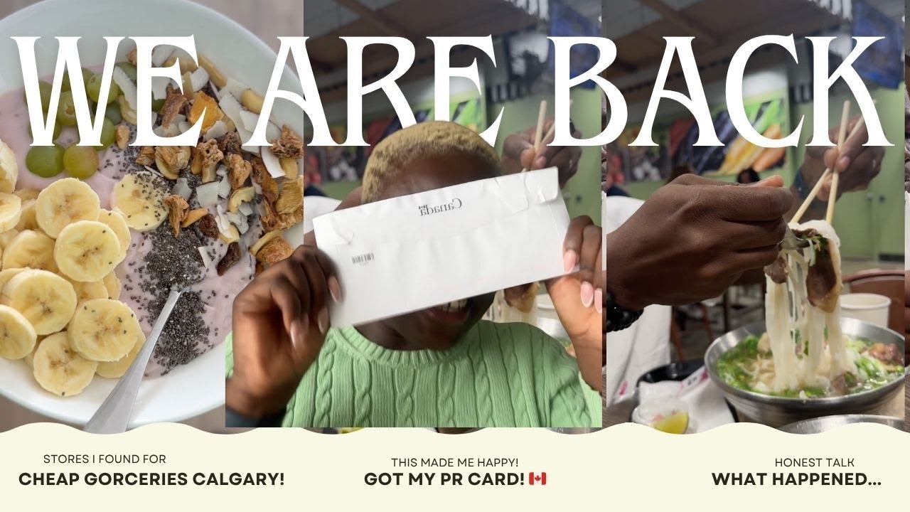 WE GOT OUR PR CARD 🇨🇦 + Cheapest Grocery Stores in Calgary, Life Update, & Real Life in Canada