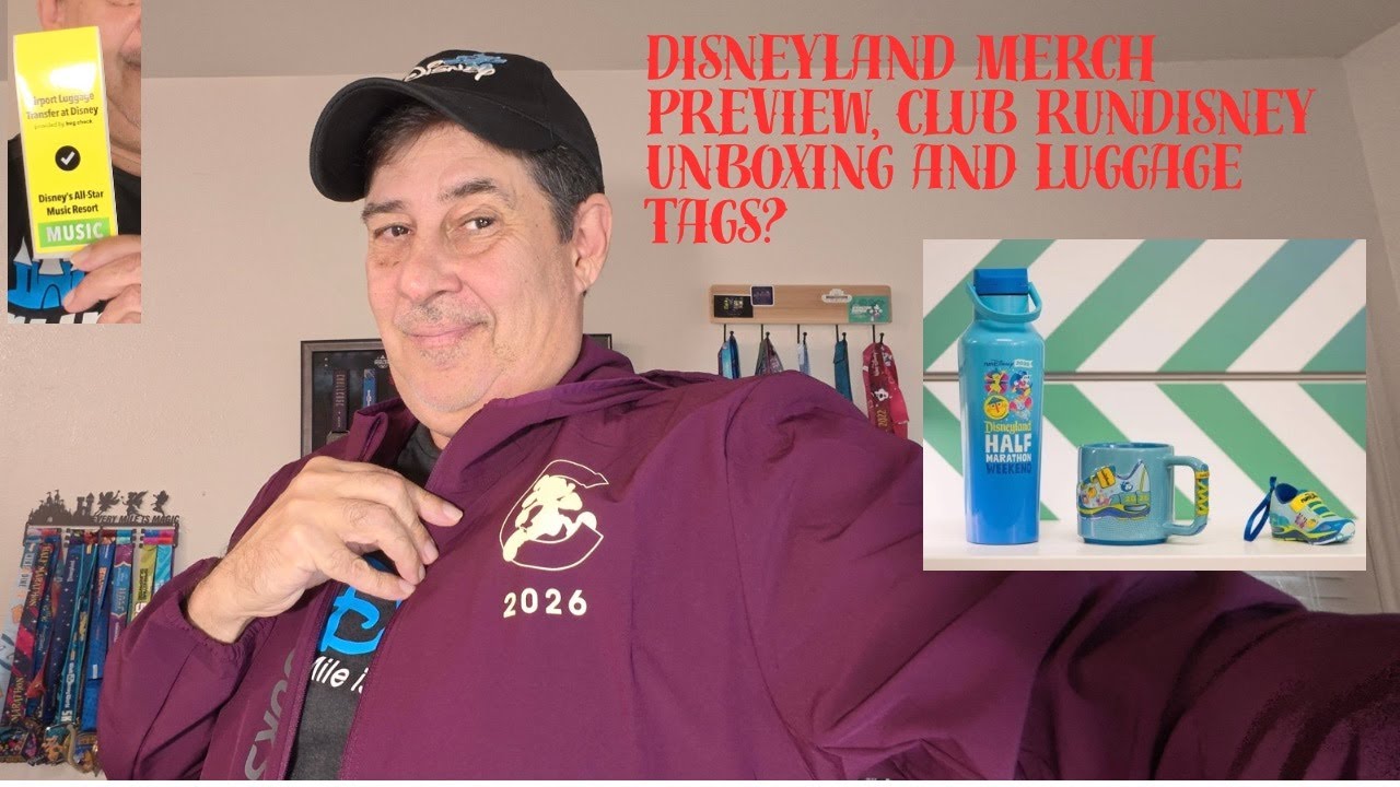Предварительный показ товаров runDisney в Диснейленде, распаковка Club runDisney, а также зачем н...