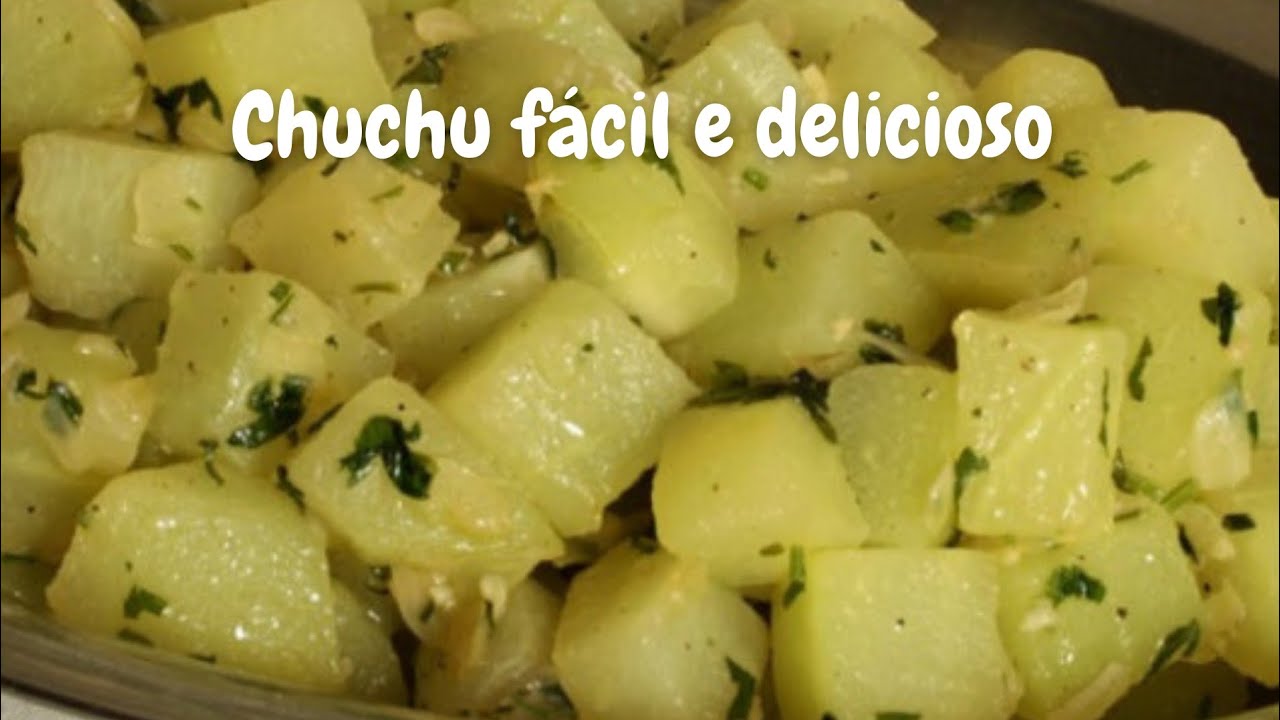 RECEITA DE CHUCHU  REFOGADO SIMPLES