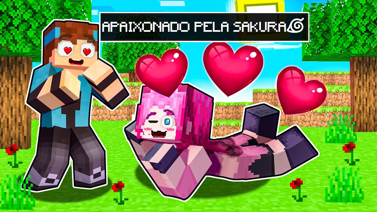ESTOU APAIXONADO pela SAKURA no MINECRAFT!