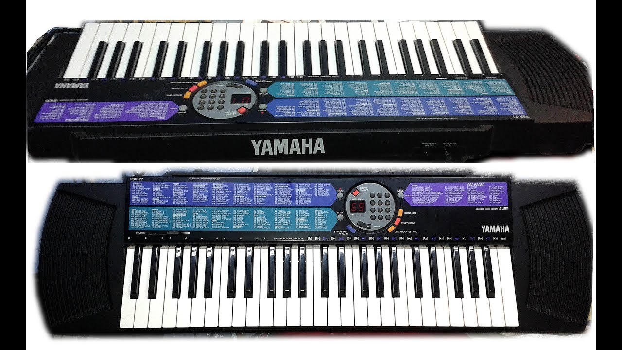 YAMAHA PSR - 77 (20 DEMO songs)
