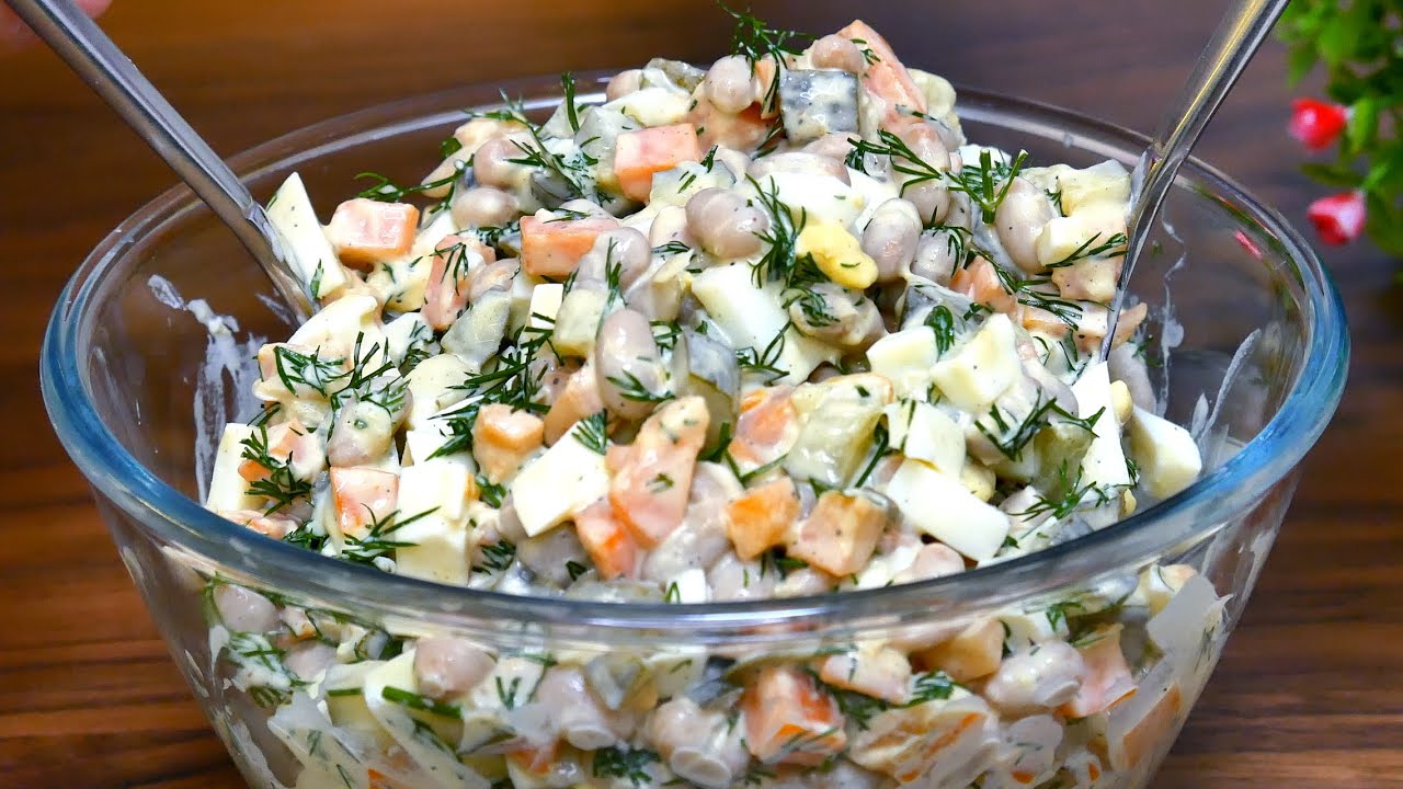 Салат за 5 минут! Настолько вкусно, что на столе не остается! Такой можно на каждый день
