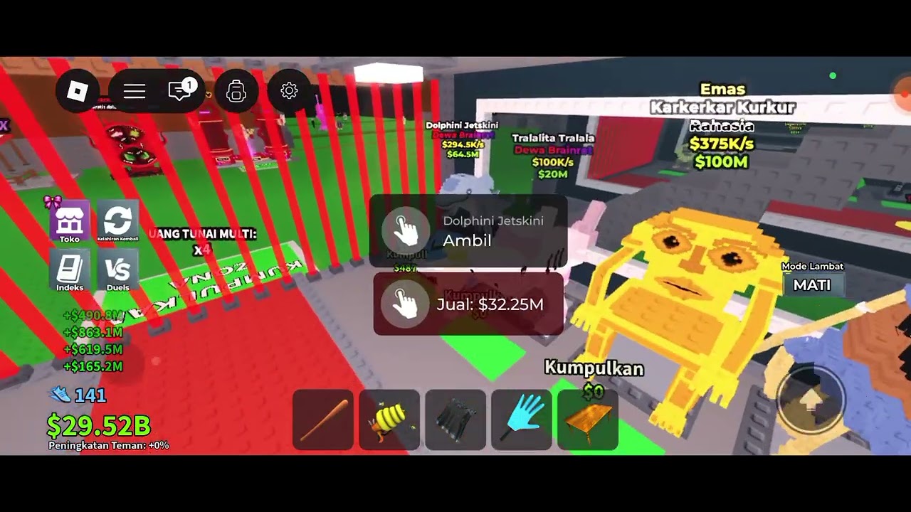 Steal a brainrot tapi tsunami 