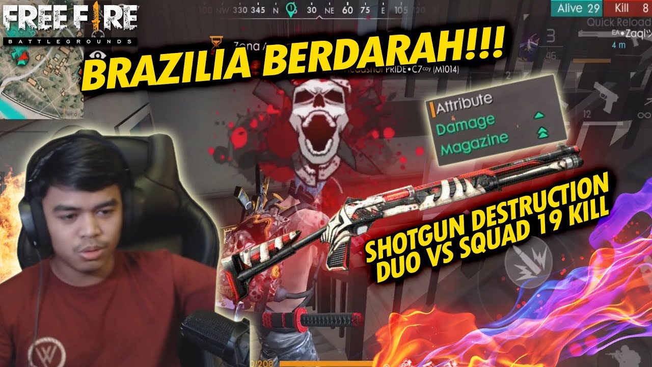 PAKE SHOTGUN TERBARU BAR-BAR LAWAN 6 SQUAD SEKALIGUS DI BRAZILIA