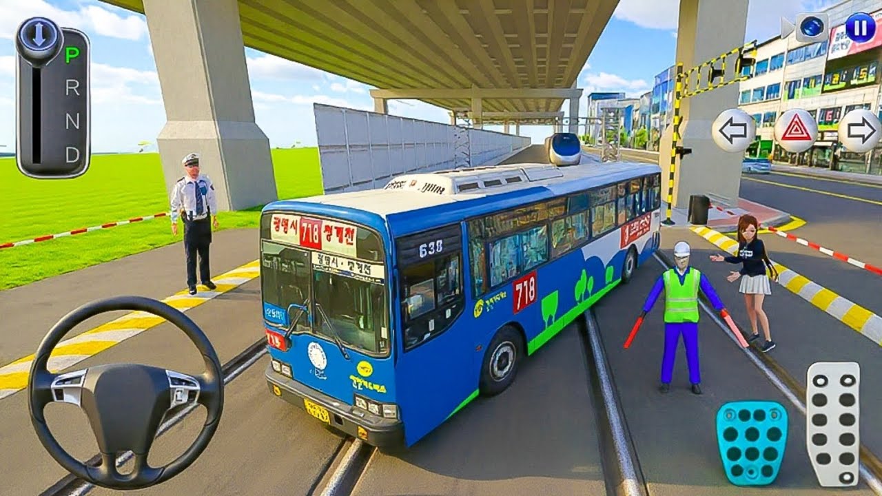 Train vs Bus on Railway Crossing! 😨🚌💥 | 3D Driving Class Android Gameplay 2025 | Car Driving Games 