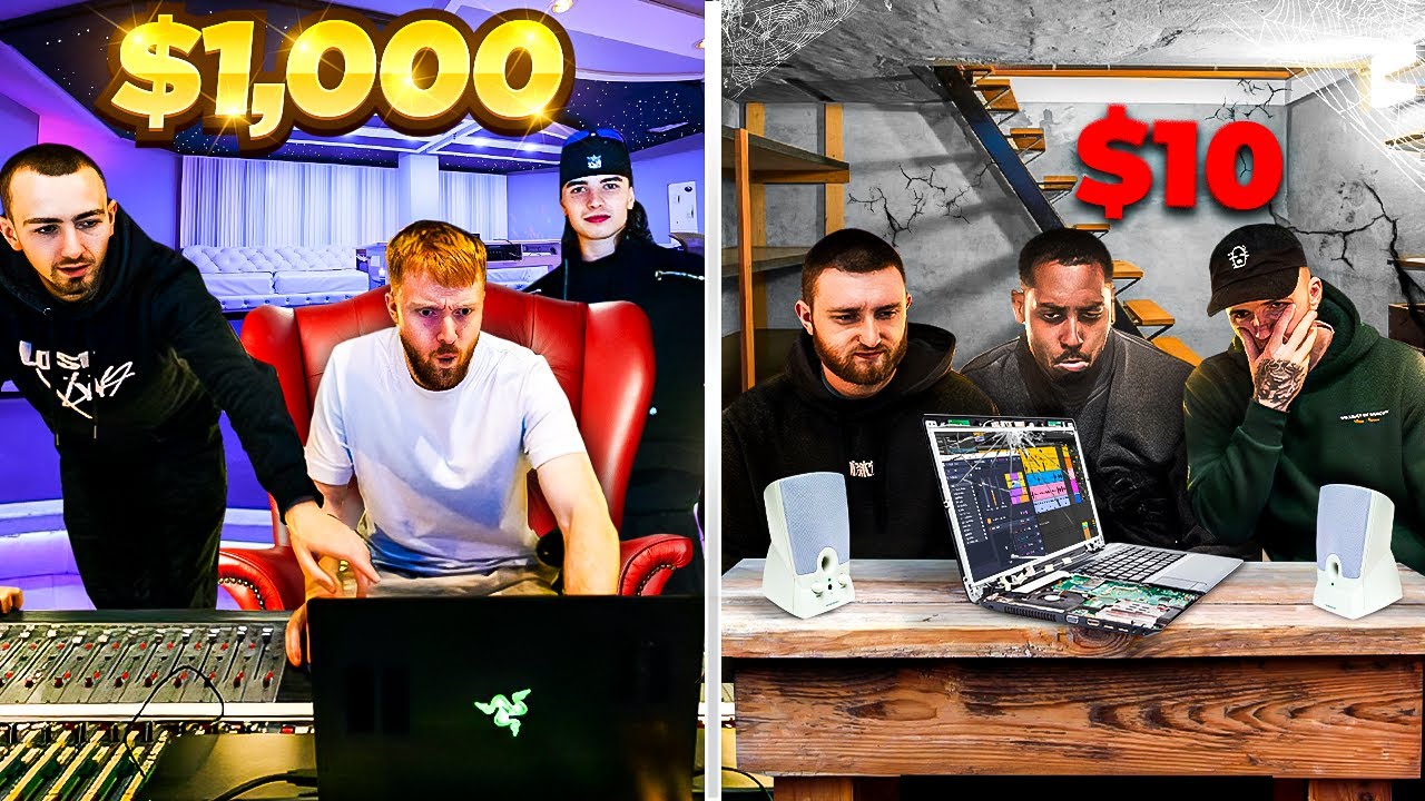 $1,000 Studio vs $10 studio: who makes the better beat?