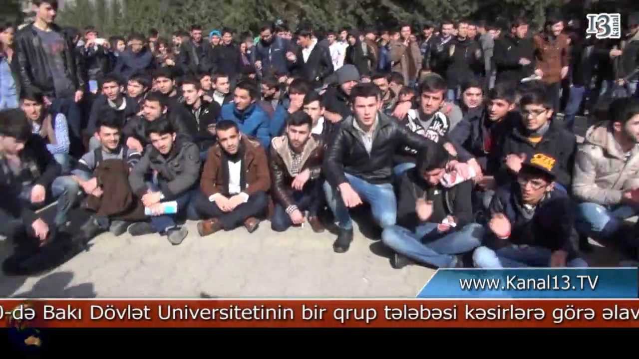 BDU tələbələri aksiya keçirdi
