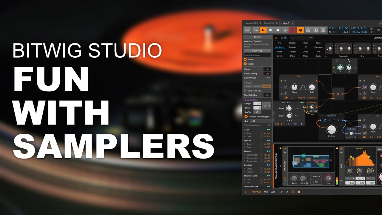 Развлечения с семплерами в Bitwig Studio