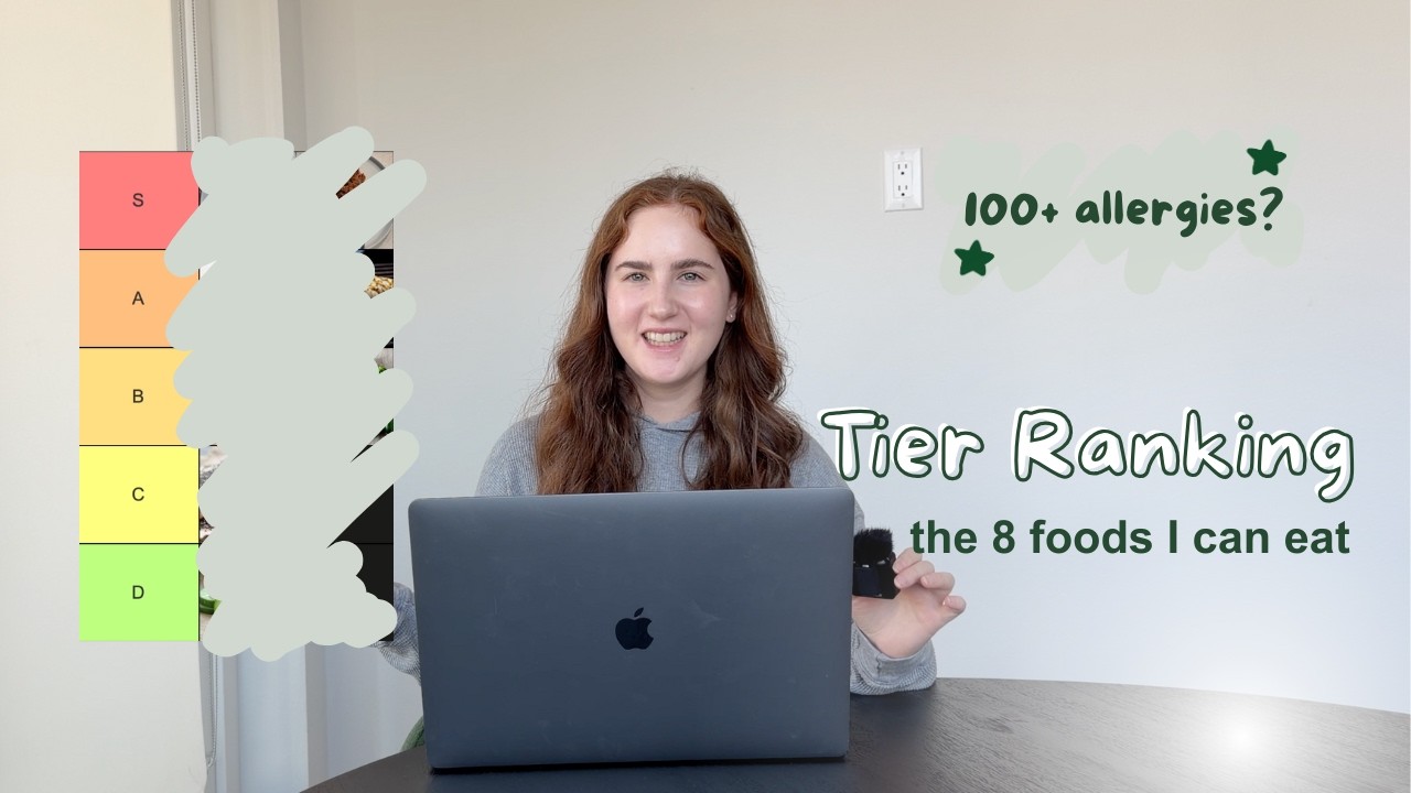 Я могу есть только 8 продуктов, поэтому я расположил их в порядке убывания.