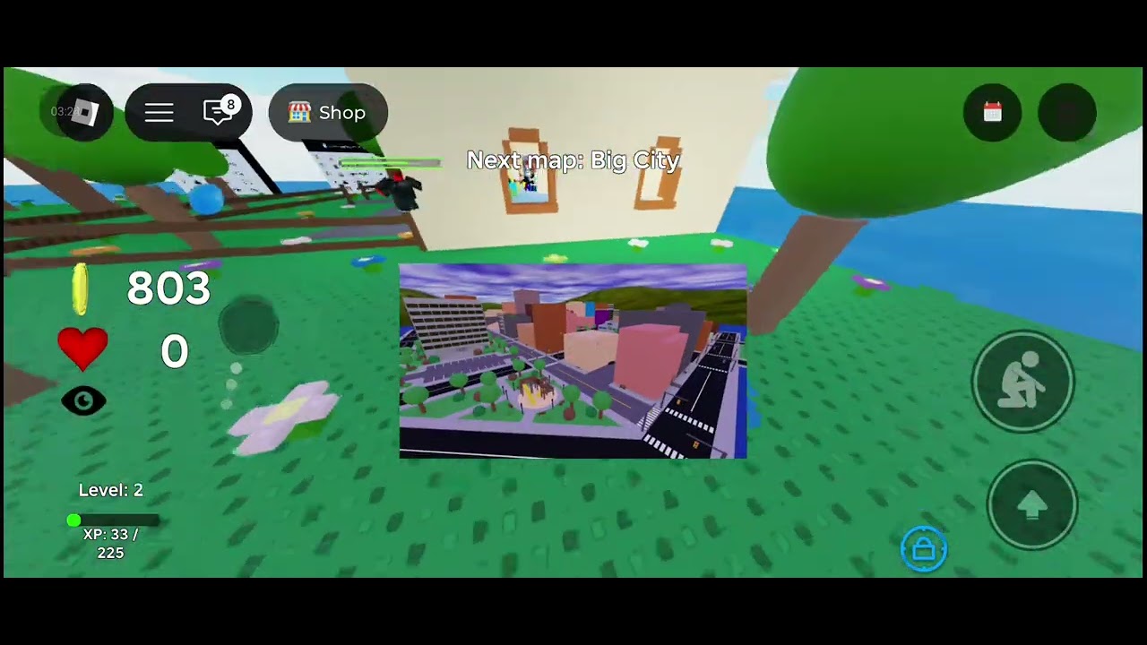 Jogando jogo de monstro no Roblox