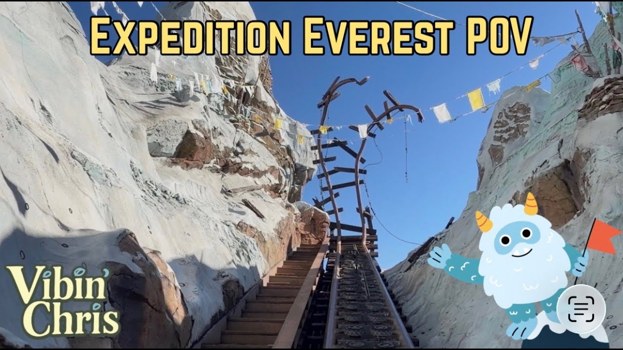 Expedition Everest Disney Animal Kingdom Full Ride POV 🎢🏔️ #disney #animalkingdom
