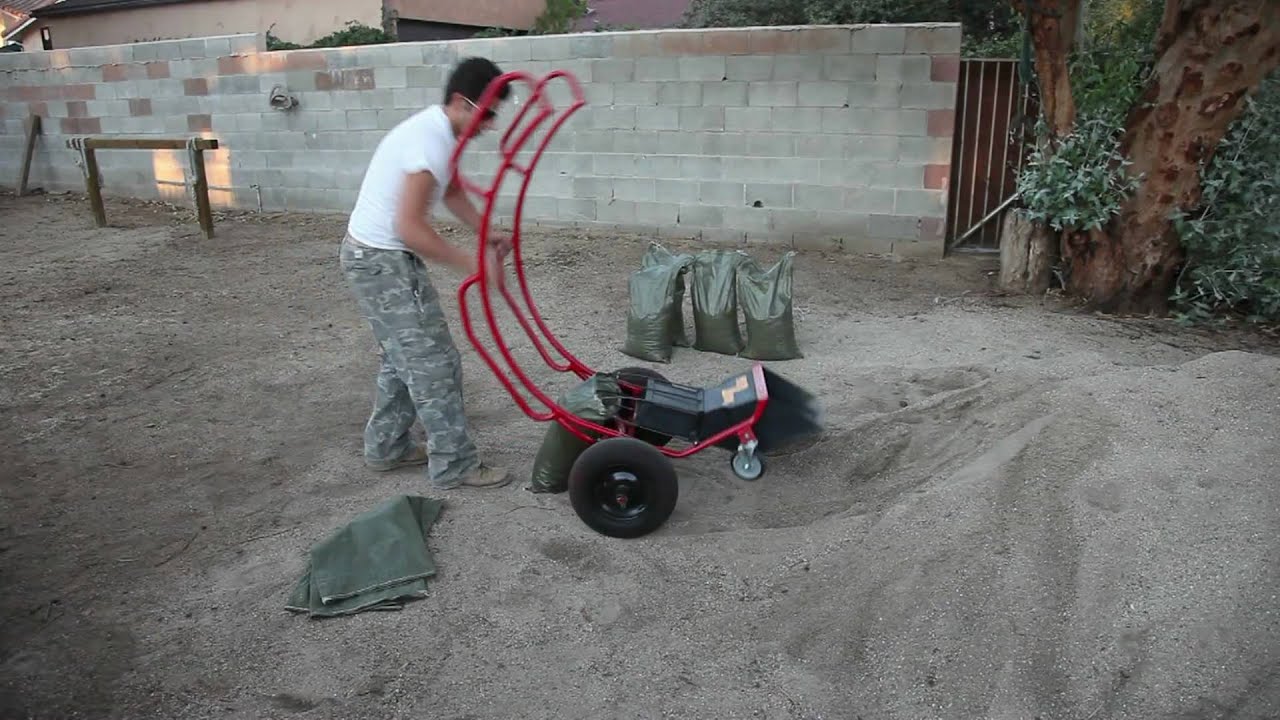 www.sandubag.com  sandubag the ultimate sand-bagging machine.