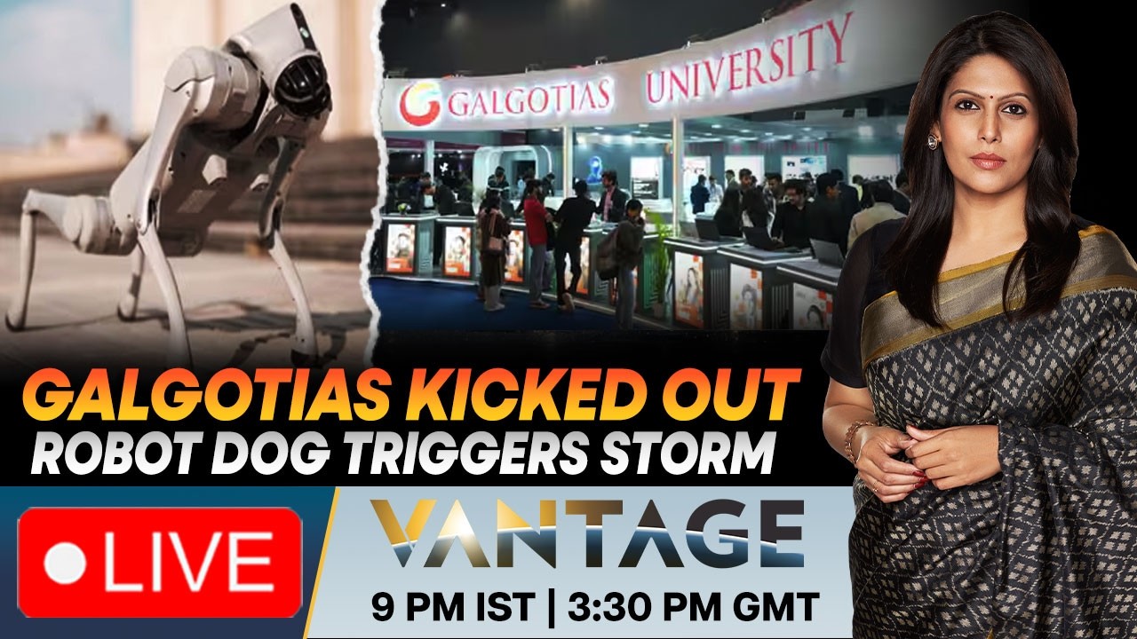 LIVE: Robot Dog Controversy Rocks AI Summit: Indian University Booted | Vantage with Palki Sharma