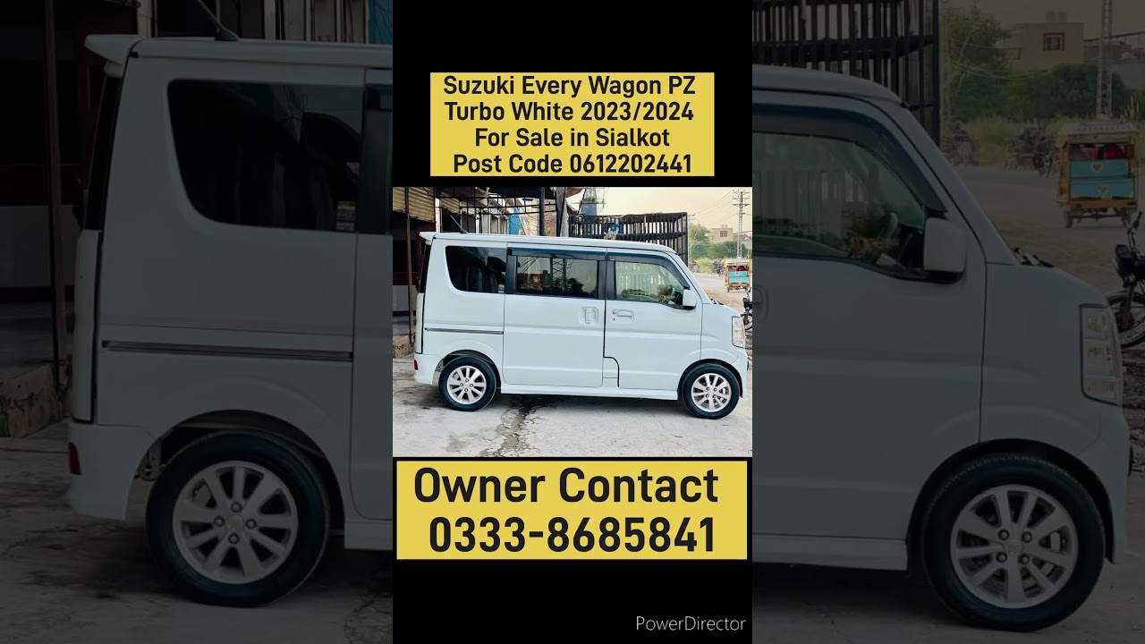 Suzuki Every Wagon PZ Turbo White 2023/2024 For Sale in SialkotPost Code 0612202441 #uniquemotors #s