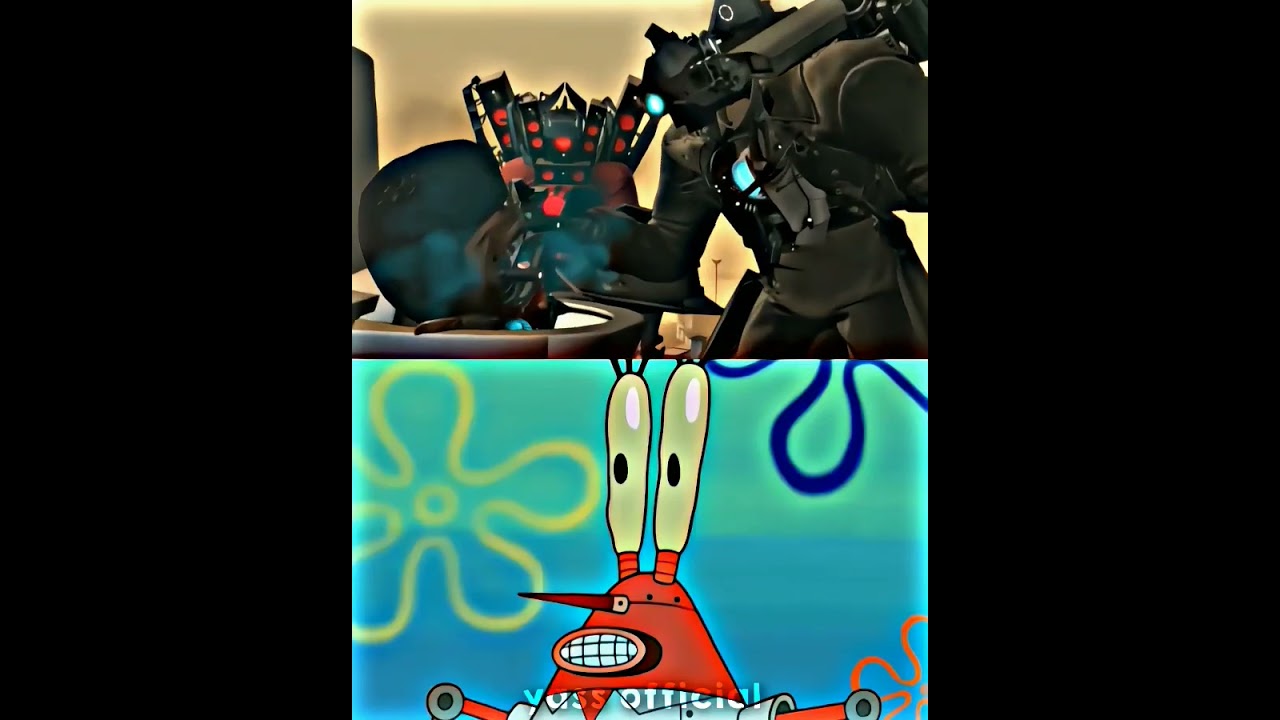 spongebob x skibidi toilet part 3 ☠️ #skibiditoilet #shorts