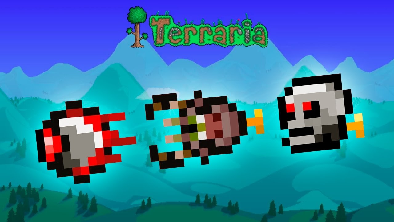 Terraria - Mechanical Eye, Mechanical Worm & Mechanical Skull (Rezept/Recipe)