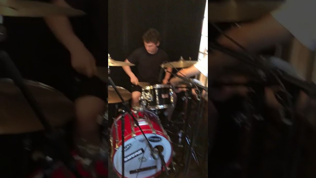 Studio 584 tracking drums with Zack Borzone