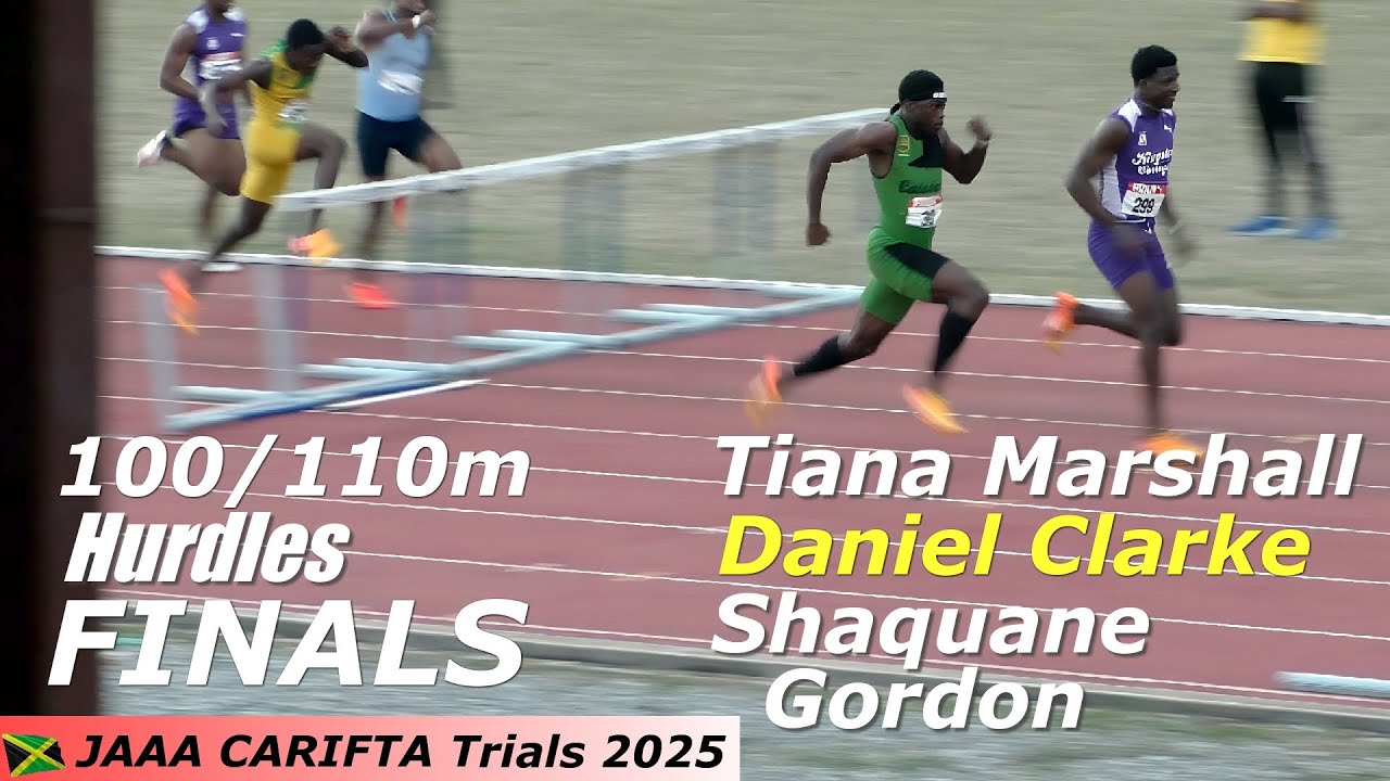 Daniel Clarke Ends Shaquane Gordon's Streak with Stunning 13.06s Win at Carifta Trials 110m Hurdles