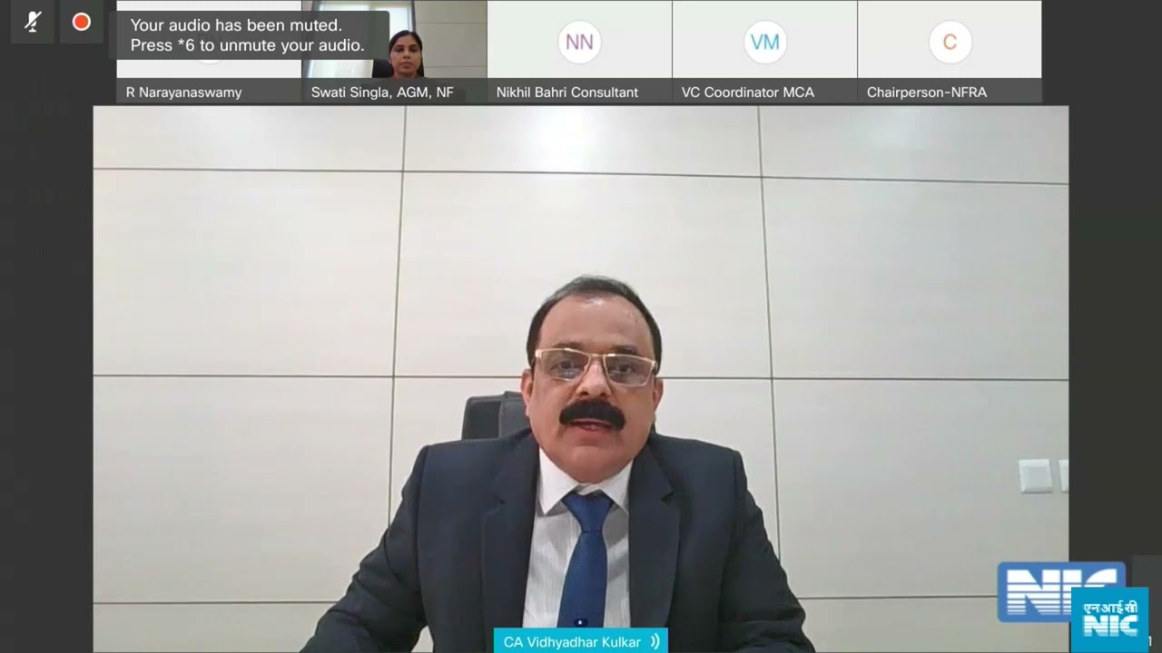 Webinar on Azadi Ka Amrit Mahotsav (AKAM) by National Financial Reporting Authority on 26-Oct-2021.