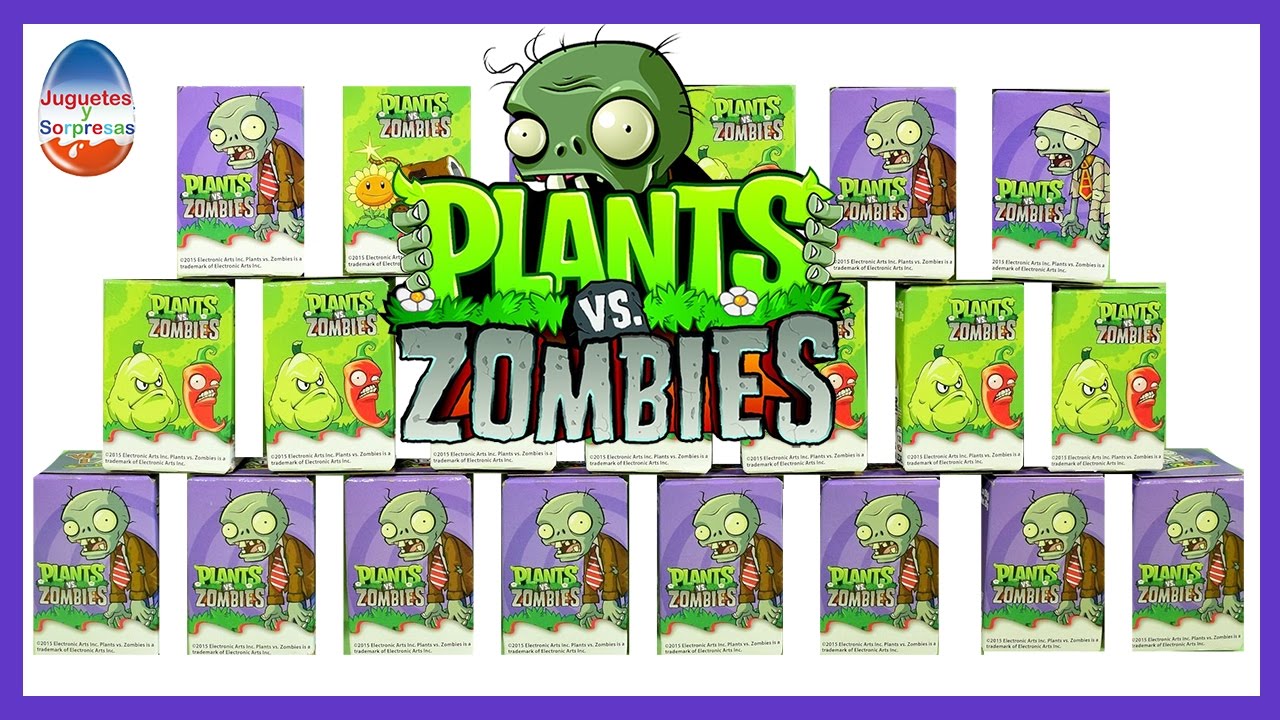 Plantas vs Zombies Huevos Sorpresa Parte 2 - JuguetesYSorpresas
