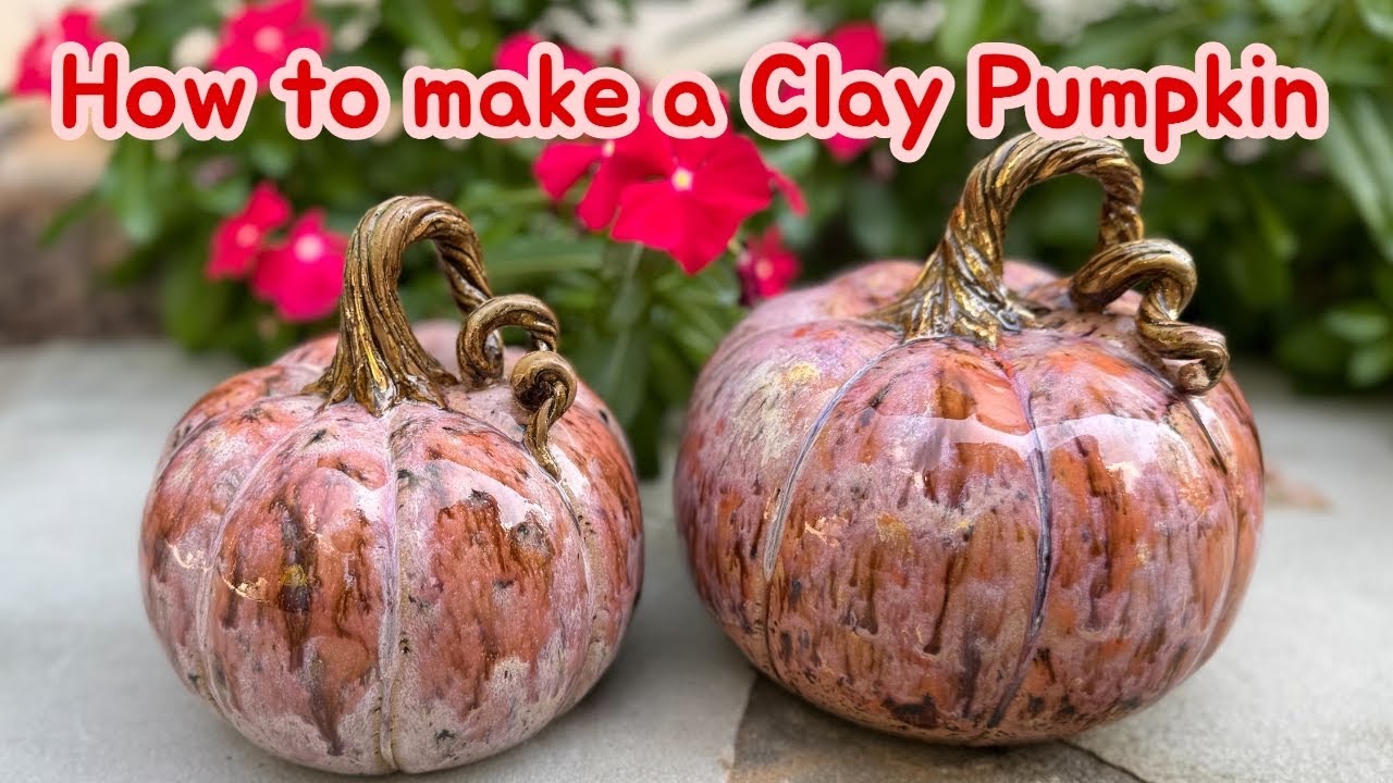 Как сделать глиняные тыквы!