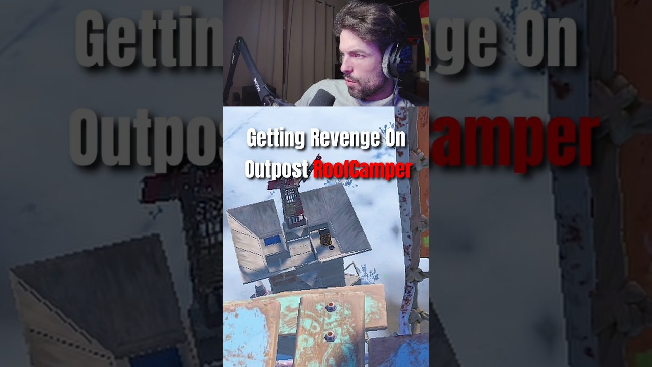 Revenge on Outpost Roof Campers #rust #rustconsole #shorts #rustgame
