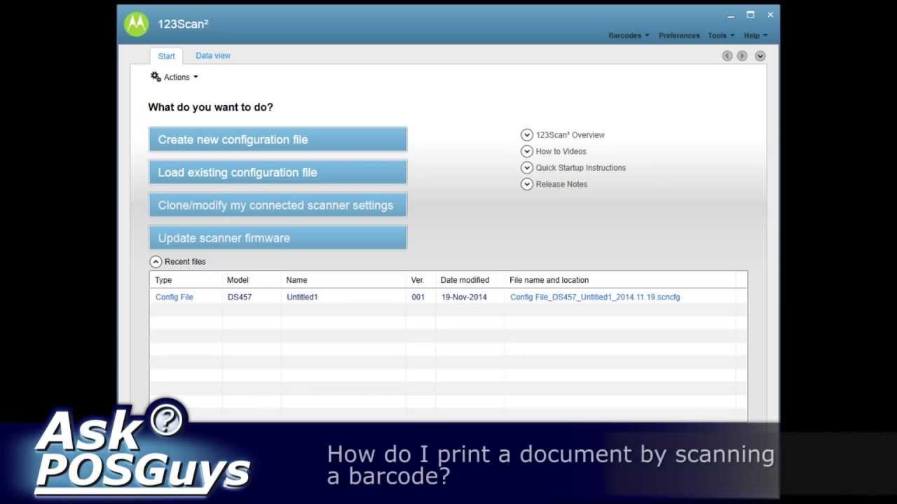 Ask POSGuys - How do I print a document by scanning a barcode?