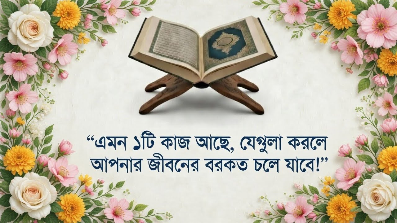 এমন একটি কাজ আছে, সেই কাজটি করলে আপনার বরকত চলে যাবে। ⚠️
