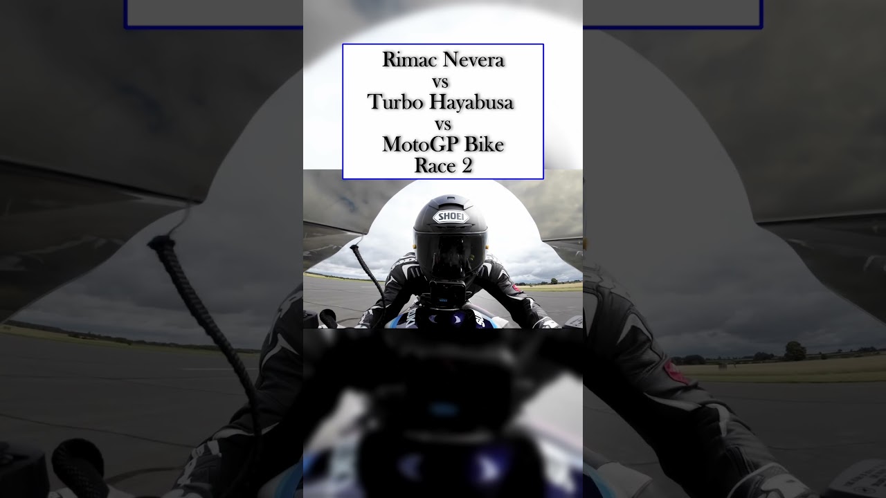 Rimac Nevera vs Turbo Hayabusa vs MotoGP Bike Race 2 