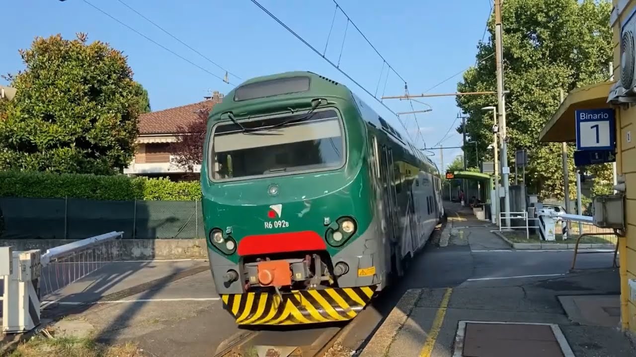 RIPRESA INSOLITA… un treno RARISSIMO d’estate il TSR R6-092 stasera è in arrivo a MOROSOLO CASCIAGO