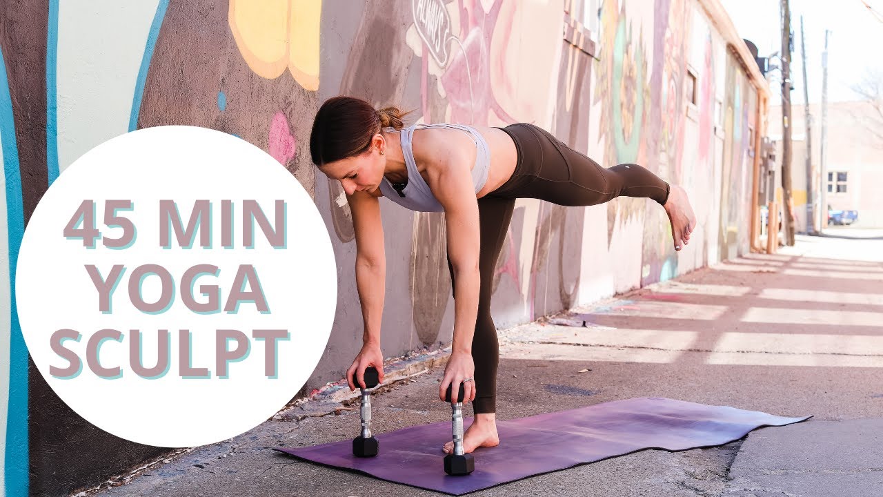 YOGA SCULPT - 45 min Total Body Sculpt Class! This class requires weights.